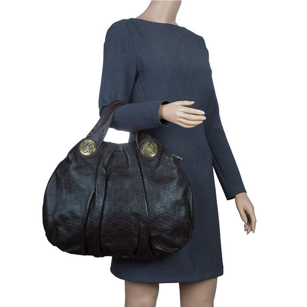 Gucci Hysteria hobo bag in brown leather with gold-tone hardware accents - Picture 3 of 6